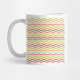 Vibrant Mid Century Modern Waves Mug